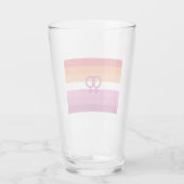 WLW Lesbische Pride-vlag (Zonsondergang) Glas (Achterkant)