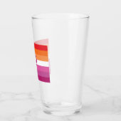WLW Lesbische Pride-vlag (Zonsondergang) Glas (Links)