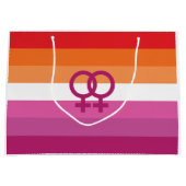 WLW Lesbische Pride-vlag (Zonsondergang) Groot Cadeauzakje (Voorkant)