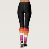 WLW Lesbische Pride-vlag (Zonsondergang) Leggings (Achterkant)