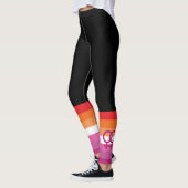 WLW Lesbische Pride-vlag (Zonsondergang) Leggings (Links)