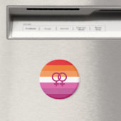 WLW Lesbische Pride-vlag (Zonsondergang) Magneet (Insitu (Vaatwasser))