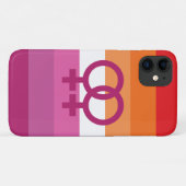 WLW Lesbische Pridevlag Case-Mate iPhone Case (Achterkant (horizontaal))