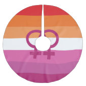 WLW Lesbische Pridevlag Kerstboom Rok (Voorkant)