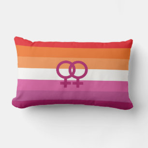 WLW Lesbische Pridevlag Kussen