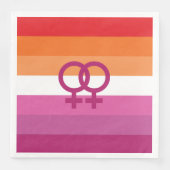 WLW Lesbische Pridevlag Servet (Voorkant)