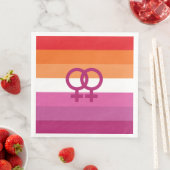 WLW Lesbische Pridevlag Servet (Insitu)
