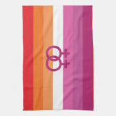 WLW Lesbische Pridevlag Theedoek (Verticaal)