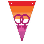 WLW Lesbische Pridevlag Vlaggetjes (Eerste vlag)