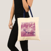 WLW Subtle Sapphic, MAKE ART, Lavender Scissors Tote Bag (Voorkant (product))