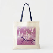 WLW Subtle Sapphic, MAKE ART, Lavender Scissors  Tote Bag (Voorkant)