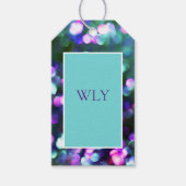 "WLY" Aqua Confetti Gift Label Cadeaulabel (Voorkant)