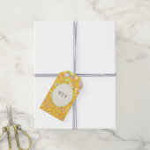 WLY Gele Confetti Cadeaubijlage Cadeaulabel (Met Touw)