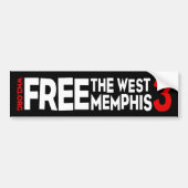 WM3 WEST MEMPHIS DRIE bumper sticker (Voorkant)
