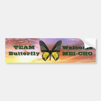 WM キシタアゲハ Team Butterfly Bumpersticker