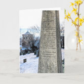 Wm. Bradford gravesite-uitzicht van de eerste paro Kaart (Gele Bloem)