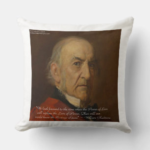 Wm Gladstone & Kracht van de Liefde Quote Katoenen Kussen