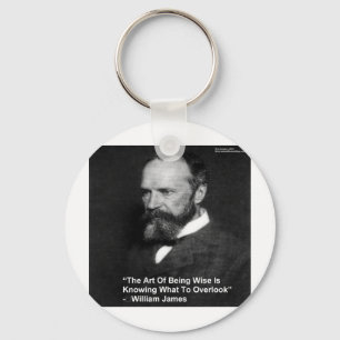 Wm James "Being Wise" Citaat geeft Kaarten Mokken Sleutelhanger