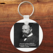 Wm James "Being Wise" Citaat geeft Kaarten Mokken Sleutelhanger (Voorkant)