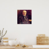 Wm James "Life Worth Living" Wisdom Quote Poster (Keuken)