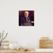 Wm James "Stress Genezen" Wijsheid Quote Poster do (Keuken)