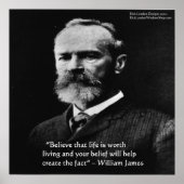 Wm James "Value of Life"-Poster van Rick London Poster (Voorkant)