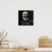 Wm James "Value of Life"-Poster van Rick London Poster (Keuken)