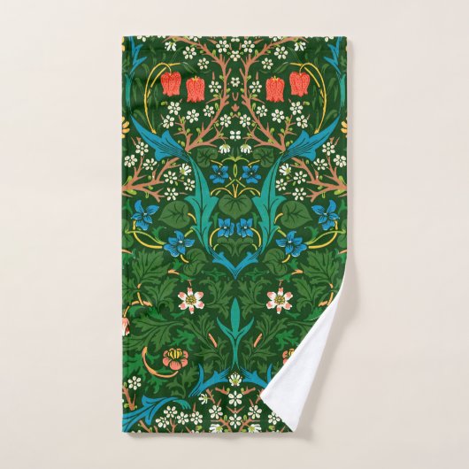 WM Morris Blackthorn Art Nouveau Pattern Bad Handdoek (Handdoek)