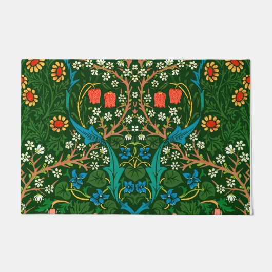 WM Morris Blackthorn Art Nouveau Pattern Deurmat (Voorkant)