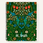 WM Morris Blackthorn Art Nouveau Pattern Notitieboek (Voorkant)