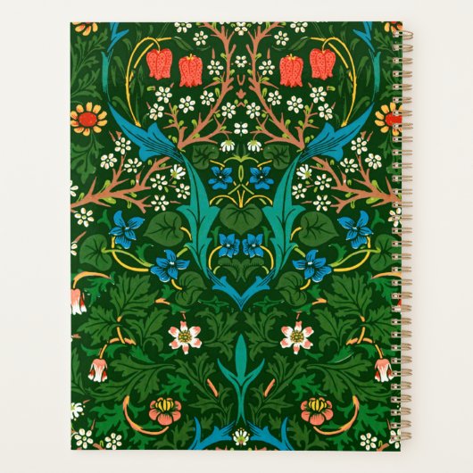 WM Morris Blackthorn Art Nouveau Pattern Planner (Achterkant)