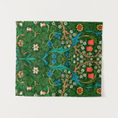 WM Morris Blackthorn Art Nouveau Pattern Wandkleed (Voorkant (horizontaal))