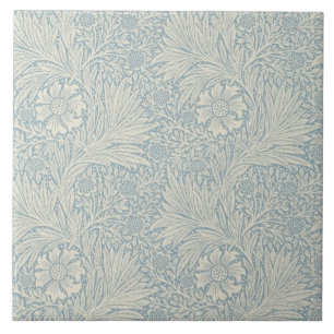 Wm Morris Blue Marigold Repro Arts+Crafts Tile Tegeltje