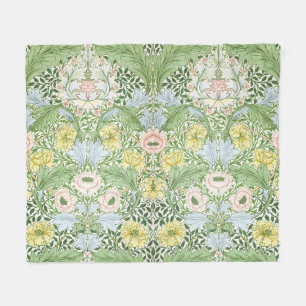 Wm Morris Myrtle Florale Art Nouveau Helder Fleece Deken