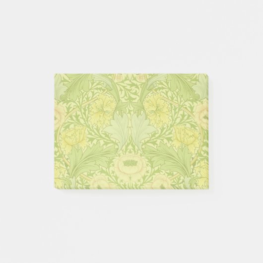 Wm Morris Myrtle Florale Art Nouveau Helder Post-it® Notes (Voorkant)