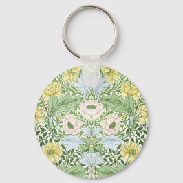 Wm Morris Myrtle Florale Art Nouveau Helder Sleutelhanger