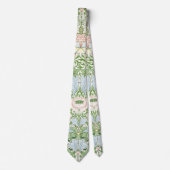 Wm Morris Myrtle Florale Art Nouveau Helder Stropdas (Voorkant)