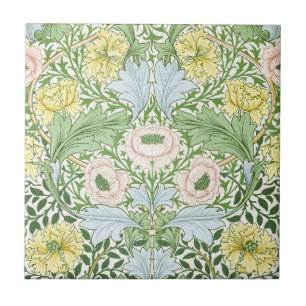Wm Morris Myrtle Florale Art Nouveau Helder Tegeltje