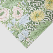 Wm Morris Myrtle Florale Art Nouveau Helder Tissuepapier (Detail)