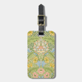 Wm Morris Myrtle Florale Art Nouveau Pastel Bagagelabel