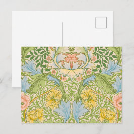 Wm Morris Myrtle Florale Art Nouveau Pastel Briefkaart