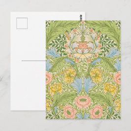 Wm Morris Myrtle Florale Art Nouveau Pastel Briefkaart