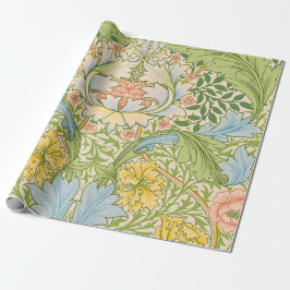 Wm Morris Myrtle Florale Art Nouveau Pastel Cadeaupapier