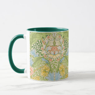 Wm Morris Myrtle Florale Art Nouveau Pastel Mok