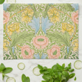 Wm Morris Myrtle Florale Art Nouveau Pastel Theedoek (Gevouwen)