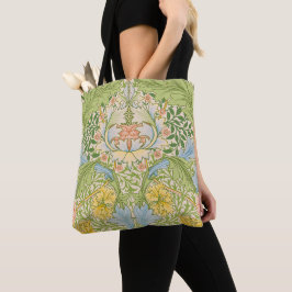 Wm Morris Myrtle Florale Art Nouveau Pastel Tote Bag