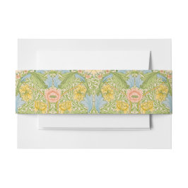 Wm Morris Myrtle Florale Art Nouveau Pastel Uitnodigingen Wikkel