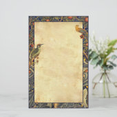 Wm Morris Woodpecker1877 Pre-Raphaelite Stationery Briefpapier (Staand voorkant)