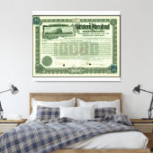  WM Railroad Gold Bond Reproduction Canvas Afdruk (Insitu (Slaapkamer))