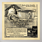 Wm. Shotten Coffee -  koffie-Prints Poster (Voorkant)